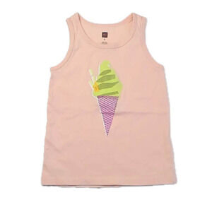 Tea Collection Girls Pink Ice Cream Tank Top size: 5T